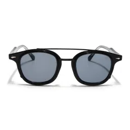 Voyage Wayfarer Sunglasses for Men & Women (Grey Lens|Black Frame) image 2