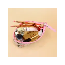 NFI Essentials Printed Makeup Pouch for Women, Transparent Stylish Travel Cosmetic image 2