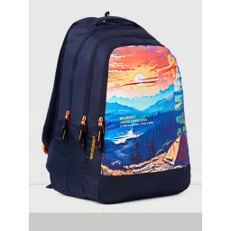 Wildcraft Black Printed Polyester Backpack image 4