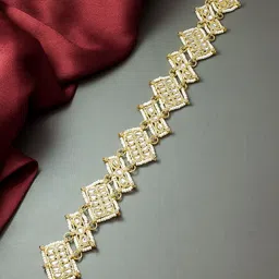 aadita Gold-Plated Stone-Studded & Pearl Beaded Sheeshphool-picture-26