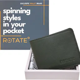 rotate Men Casual, Formal, Evening/Party Green Artificial Leather Wallet-picture-47