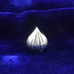 kmj Pure Silver Modak for Ganpati/lord ganesha| Auspicious Pooja Offering & Gift Decorative Showpiece - 1.5 cm image 3