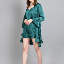 pretty loving thing Pack of 3 Women Robe and Lingerie Set image 3