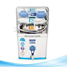 KENT Elegant Copper 8L RO + UF + UV-in-tank + TDS + Copper Water Purifier with Overflow Protection (White) image 5