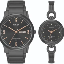 timex Black Couple Watch Set Analog Watch - For Couple TMX-TW00PR264-picture-26