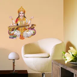 god & god's 35 cm Saraswati Self Adhesive Sticker image 4