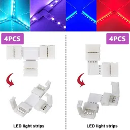 patpat LED Strip Connector Kit Includes RGB Extension Cable, LED Miscellaneous Electronic Hobby Kit image 4
