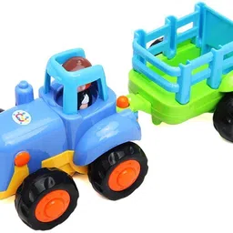 razz bazz Construction Toy Play Set|Excavator, Dumper, Cement Mixer & Tractor Trolly-103-picture-45