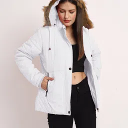 slc Women Solid Quilted Jacket image 1