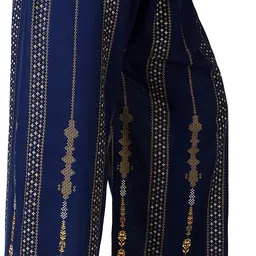 lasafiya Pack of 2 Women Regular Fit Blue, Maroon Viscose Rayon Trousers image 3