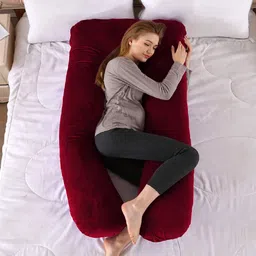 wild mint Microfibre Solid Pregnancy Pillow Pack of 1 image 2