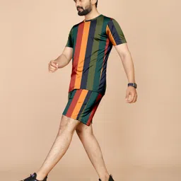 riocreation Men Night Suit Set Multicolor Checkered image 3