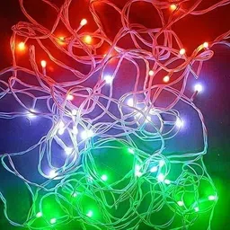 asidea 33 LEDs 15 m Orange, White, Green Steady Bulb Rice Lights-picture-15