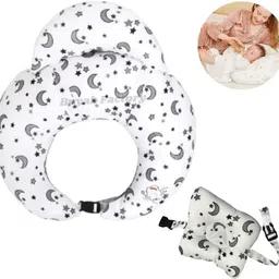 Multi-Functional Nursing Pillow with Infant Support & Removable Neck Belt Breastfeeding Pillow-image-38