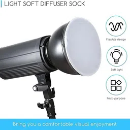 Stookin Diffuser Sock Soft Diffuser Lamp Cover 8.25 Inches/21cm Cloth Diffuser Pack of 4 Photography Diffuser image 3