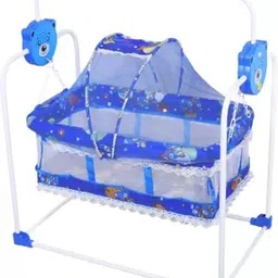smiley bell Baby Swing Cradle Jhula with Mosquito Net for New Born Baby-picture-26