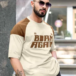 maniac Men Printed Round Neck Pure Cotton Multicolor T-Shirt image 2