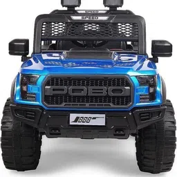 smallboytoys BLUE POBO (1-8Yrs) Battery ride on kids car Jeep Battery Operated Ride On (Blue) Jeep Battery Operated Ride On image 3