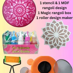 Pack of 14 Rangoli Powder-image-61