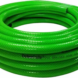 technocrafts PH25C12017 PVC Braided Hose 5 meter (16.5 feet) 1/2 Inch (12.5mm) Bore Size 3 Layered Hose Pipe with 1 Inch Tap Connector Hose Pipe image 4