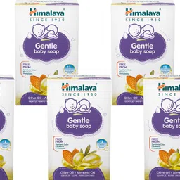 himalaya GENTLE BABY SOAP 75g ( Pack of 7) image 1