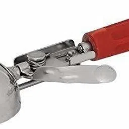 medigo Economical Stainless Steel Ice Cream Scoop With Red Handle Plastic Ice-cream Spoon image 4