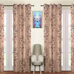 flipkart smartbuy 275 cm (9 ft) Long Door Polyester Semi Transparent Curtain (Pack Of 4)-picture-10