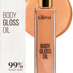 gleva Body Gloss Oil Lightweight Fast Absorbing Shimmer Oil for Hydrated, Radiant Skin Primer- 100 ml-picture-10