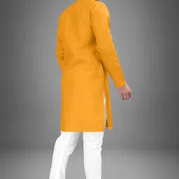 vyomcreation Men Cotton Blend Kurta Pyjama Set image 2