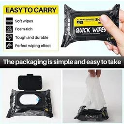 BBBIKINI Shoe Cleaner Wipes - 1 Packs of 80 - Portable Wipes Quickly Remove Dirt Clean79 Canvas, Leather, Sports, Velour Shoe Cleaner image 3