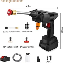 begmean Rechargeable Portable High spread Water Gun Multi-Purpose Pressure Washer Pressure Washer image 2