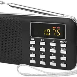 JAXTER Black Pocket Mate with USB, SD Card and Headphone Jack FM Radio FM Radio-image-80