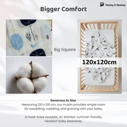 timmy & tammy Printed Crib Dohar for Mild Winter image 3