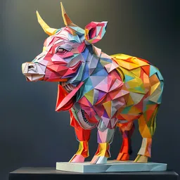 soffxia 18 inch Silver_Dollar_Origami 3D Animals Decorative Wall Sticker for Home, Living Room Self Adhesive Sticker-picture-17