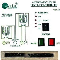 AdonElectronics Fully Automatic Water Level Controller for - Submersible Pump Starter (Load 3hp) Wired Sensor Security System image 4