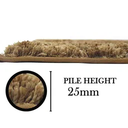 Polyster 24 x 16 Inches Bath Mat in Brown Color by Luxe Home International image 5