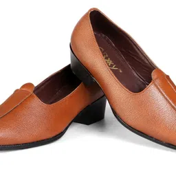 baxxico Men's 2 Inch Elevator Height Increasing Casual Punjabi Jutti, Mojari and Nagra Slip On For Men image 3