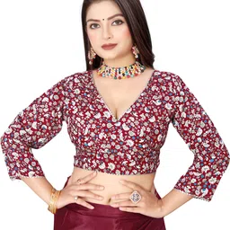 nancy designer V-Neck Women Blouse-picture-10