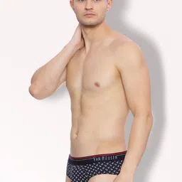 van heusen Pack of 3 Men Multicolour Pack of 3 Printed Antibacterial Super Soft Briefs Printed Men Brief image 4