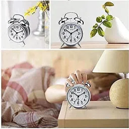 fulkiza Analog Silver Clock image 2