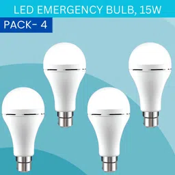 sacro 15W Rechargeable Inverter LED Bulb with Upto 4H.Power Cut Lighting Pack of_4S59 4 hrs Bulb Emergency Light-picture-20