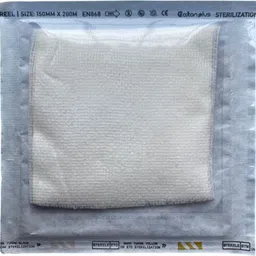 JOMED - Steril Cotton Gauze Soft Pad 1 pad (size : 10CM X10 cm) Gauze Medical Dressing image 2