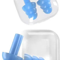 heiter 2 Pairs Ear Plugs Soft Silica Gel Noise Reduction-Random Color Ear Plug image 1