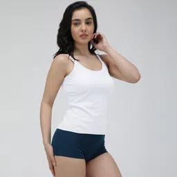 amul comfy Women White Camisole image 3