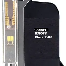 canoff B3F58B/2580 Solvent Black Ink Cartridge Compatible for Handheld Inkjet Printer Black Ink Cartridge-image-4