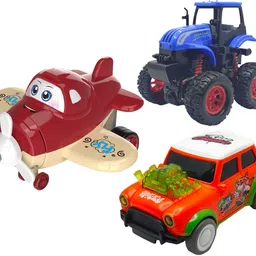 vaniha Unbreakable Four-Wheel Drive Friction Powered Diecast Toy Set-J73-picture-18