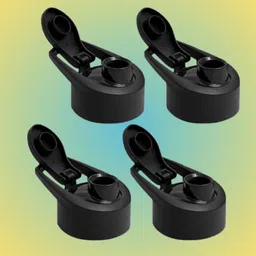 uttakava 46mm Sipper Cap Replacement Water Bottle Lid, Black Plastic, Design (4) 10000 ml-picture-24