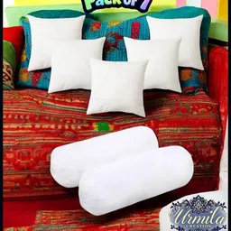 urmila creation Microfibre Stripes Bolster Pack of 7 image 1