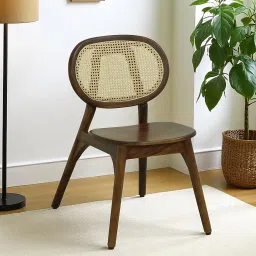 woodsworth from pepperfry Lille Sheesham Wood Dining Chair In Scratch Resistant Provincial Teak Finish image 1