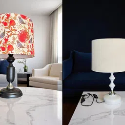 autowhrib Classy Table Lamp 46 cm, Textured Shade Hand Crafted Lamp Table Lamp-picture-24